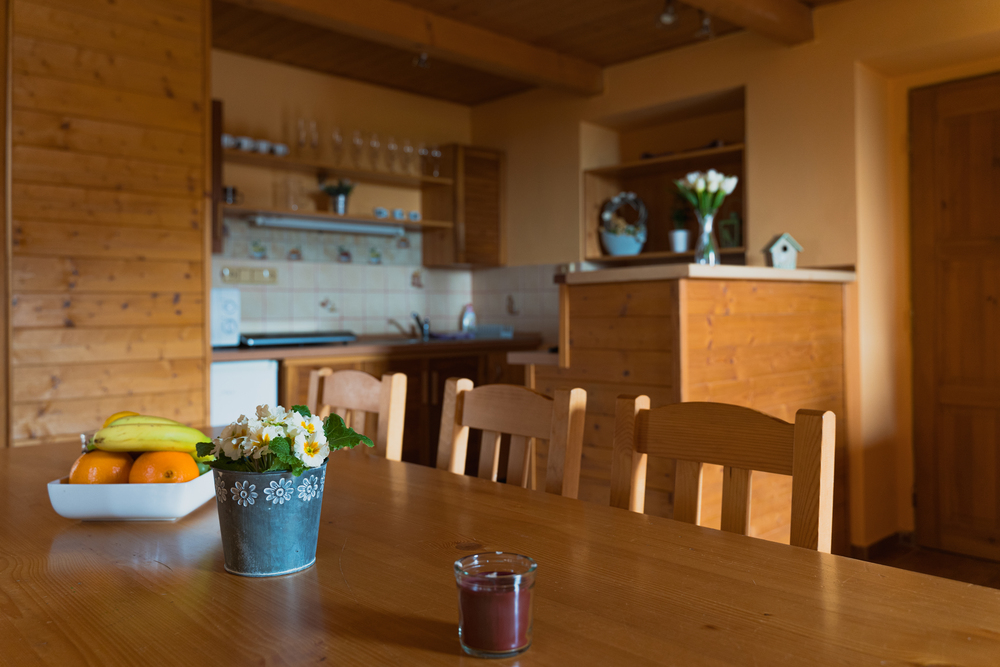 Kazdy apartman v chalupě Bišík ma svoji kuchyn