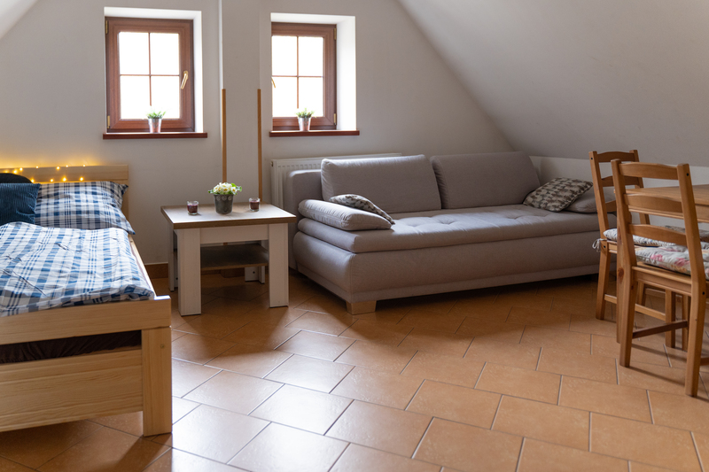 malé apartmány jsou prostorne malé apartmány v Chalupě Bišík jsou prostorne
